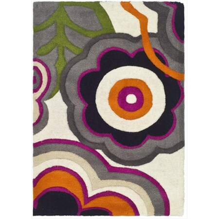Safavieh 2 ft. 6 in. x 6 ft. Runner Contemporary Soho Multi Color Hand Tufted Rug SOH752A-26